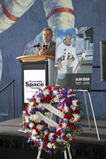 Wreath Laying Ceremony for Alan Bean