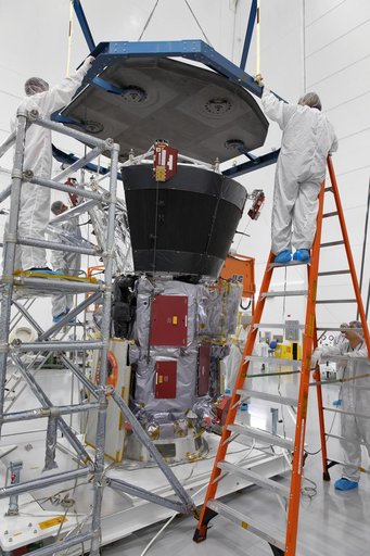 Parker Solar Probe Heat Shield Installation