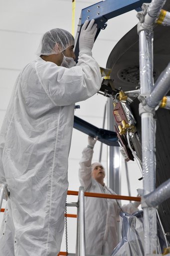 Parker Solar Probe Heat Shield Installation
