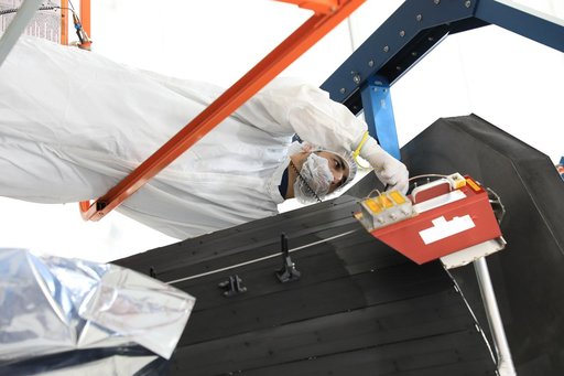 Parker Solar Probe Heat Shield Installation