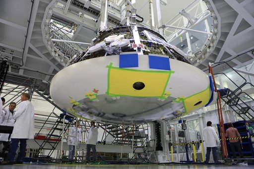 Orion Heat Shield Installation