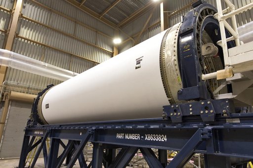 Ascent Abort 2 (AA-2) Ground Test Motor on Stand