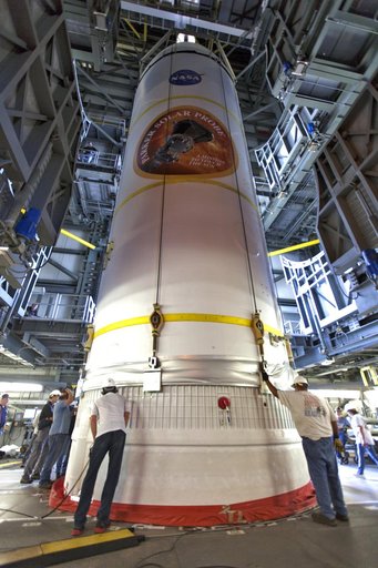Parker Solar Probe Lift and Mate to Booster