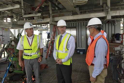 NASA Administrator Jim Bridenstine Visits KSC - Mobile Launcher