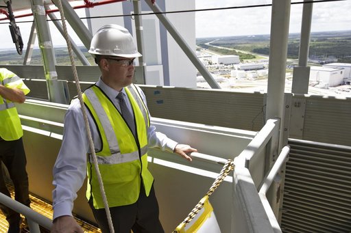 NASA Administrator Jim Bridenstine Visits KSC - Mobile Launcher