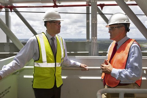 NASA Administrator Jim Bridenstine Visits KSC - Mobile Launcher