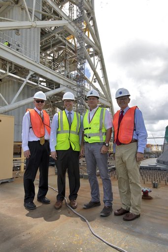 NASA Administrator Jim Bridenstine Visits KSC - Mobile Launcher