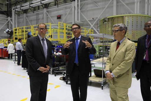 NASA Administrator Jim Bridenstine Visits KSC - Boeing C3PF