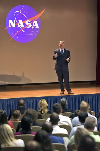 NASA Administrator Jim Bridenstine Visits KSC - Training Auditor