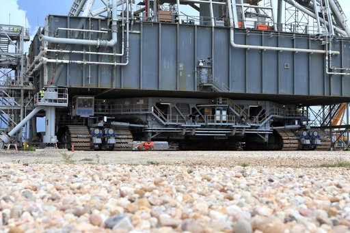 Mobile Launcher Moves Toward Exploration Mission-1 - Trek to Lau