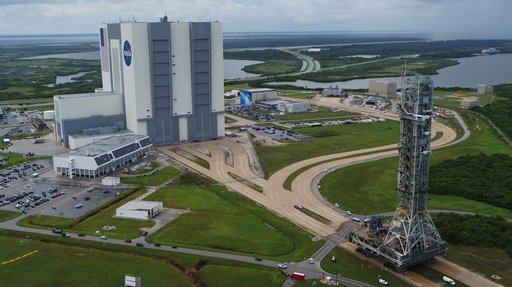 Mobile Launcher Moves Toward EM-1 - Trek to Launch Complex 39B