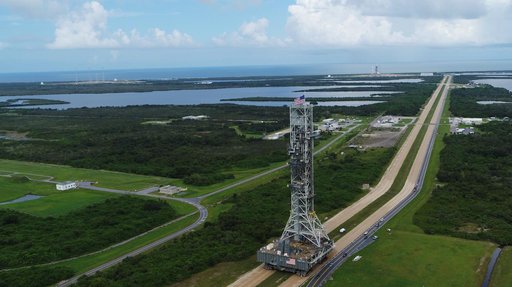 Mobile Launcher Moves Toward EM-1 - Trek to Launch Complex 39B