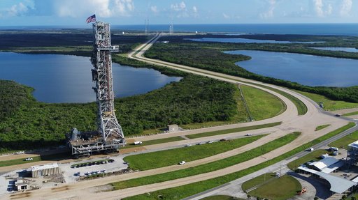 Mobile Launcher Moves Toward EM-1 - Trek to Launch Complex 39B