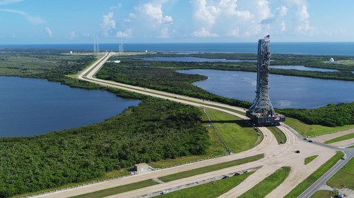 Mobile Launcher Moves Toward EM-1 - Trek to Launch Complex 39B