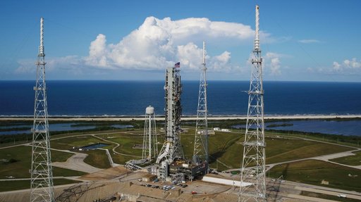 Mobile Launcher Moves Toward EM-1 - Arrives at Launch Complex 39