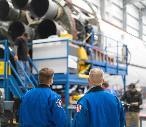 CCP Astronauts Tour SpaceX Facility
