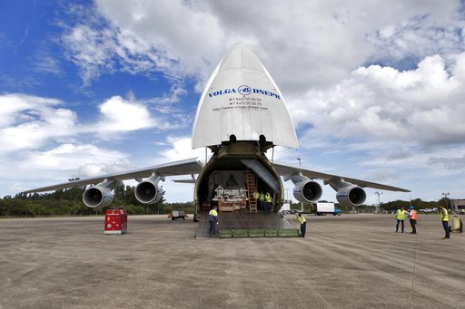 Orion EM-1 European Service Module Arrival at SLF