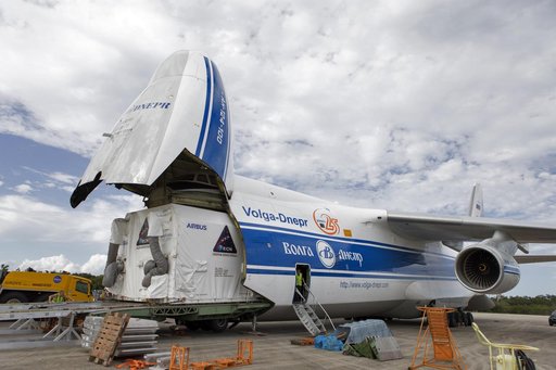 Orion EM-1 European Service Module Arrival at SLF