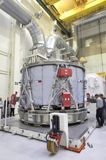 Orion EM-1 European Service Module Uncrating