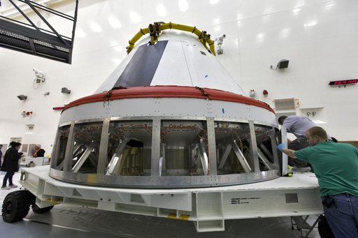 AA-2 Mock Crew Module Arrival