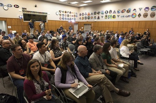 Participants in NASA Social Briefing Learn About SpaceX Demo-1 M