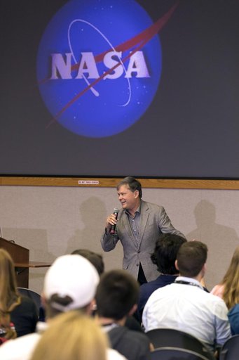 Participants in NASA Social Briefing Learn About SpaceX Demo-1 M