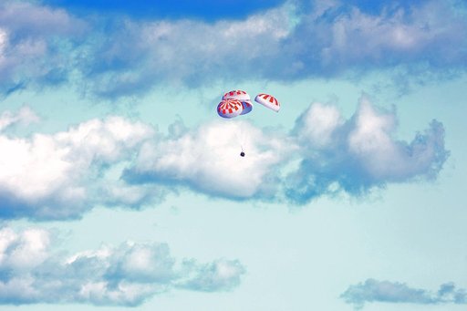 SpaceX Demo-1 Splashdown