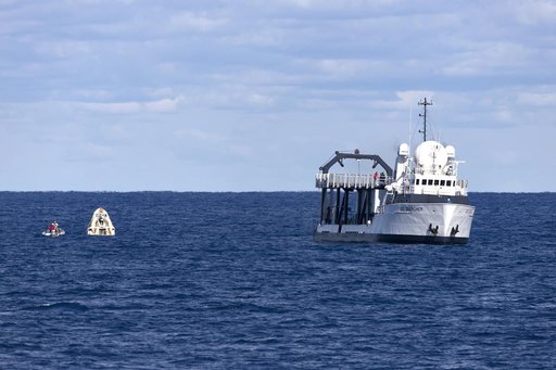 SpaceX Demo-1 Splashdown