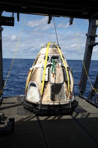 SpaceX Demo-1 Crew Dragon Capsule Recovery