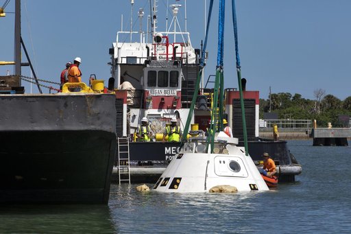 Det 3 Recovery of Boeing Starliner Boiler Plate