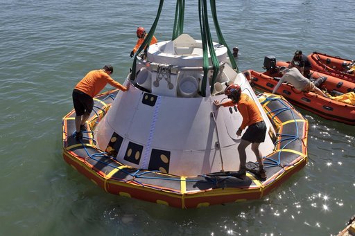 Det 3 Recovery of Boeing Starliner Boiler Plate