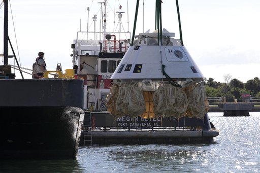 Det 3 Recovery of Boeing Starliner Boiler Plate