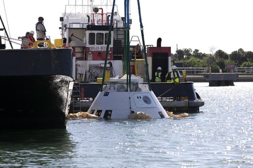 Det 3 Recovery of Boeing Starliner Boiler Plate