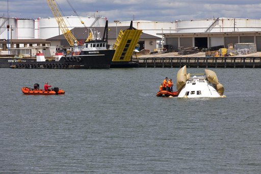 Det 3 Recovery of Boeing Starliner Boiler Plate