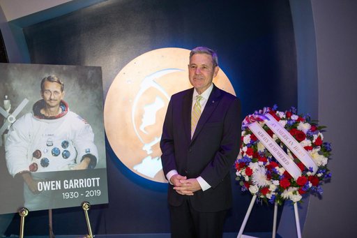 Wreath Laying for Astronaut Owen Garriott