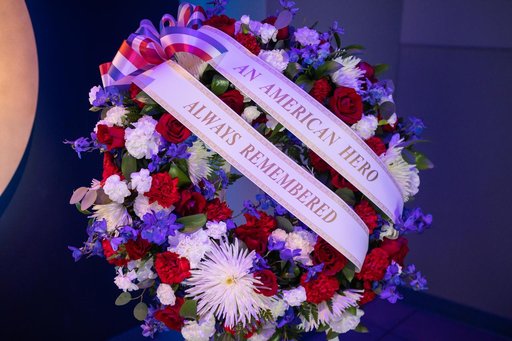 Wreath Laying for Astronaut Owen Garriott