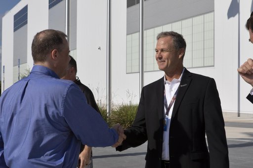 NASA Administrator Jim Bridenstine Tours Blue Origin Facility