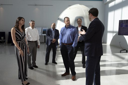 NASA Administrator Jim Bridenstine Tours Blue Origin Facility
