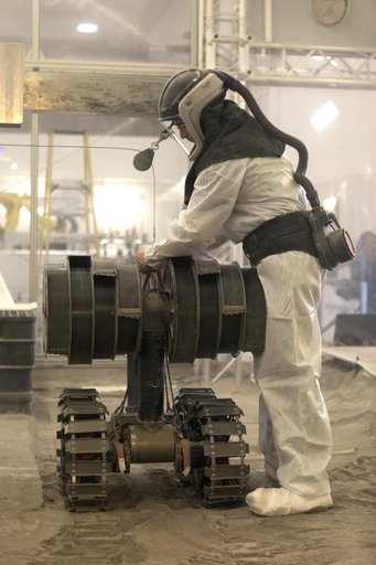 Regolith Advanced Surface Systems Operations Robot (RASSOR) Test