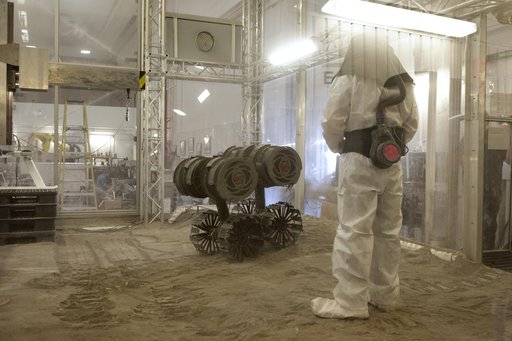 Regolith Advanced Surface Systems Operations Robot (RASSOR) Test