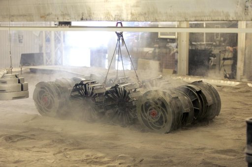 Regolith Advanced Surface Systems Operations Robot (RASSOR) Test