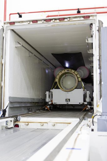 Artemis-1 Motor Arrival at Kennedy Space Center