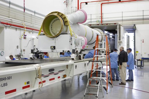 Artemis-1 Motor Arrival at Kennedy Space Center