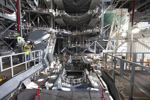 Core Stage Engine Platform Installation on Mobile Launcher