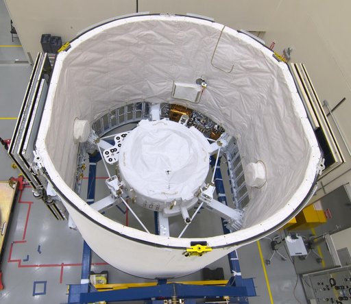 CRS-18 IDA-3 Installation into SpaceX Falcon 9 Trunk