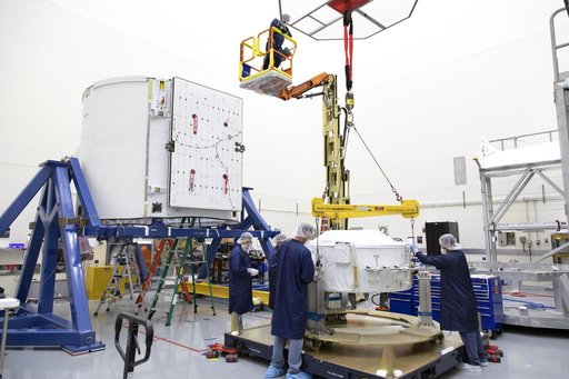 CRS-18 IDA-3 Installation into SpaceX Falcon 9 Trunk