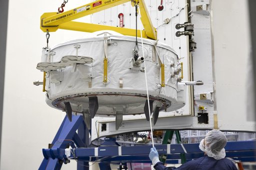 CRS-18 IDA-3 Installation into SpaceX Falcon 9 Trunk