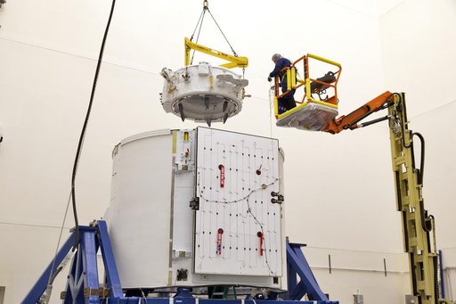 CRS-18 IDA-3 Installation into SpaceX Falcon 9 Trunk