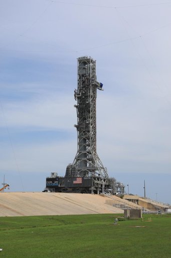 Mobile Launcher on Pad Surface
