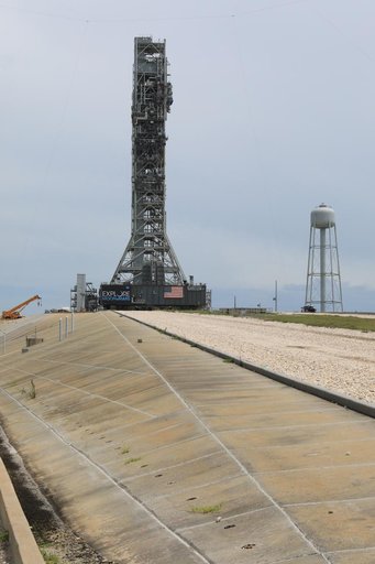 Mobile Launcher on Pad Surface